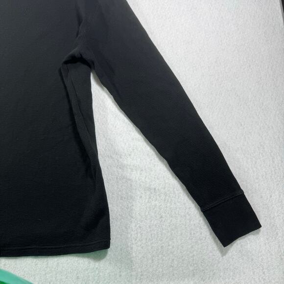 Polo Ralph Lauren Sleepwear Small Black with Red Pony Thermal Waffle Knit L/S - Picture 12 of 12